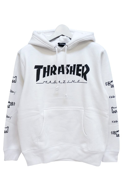 THRASHER THKH-HD15 HOODIE WHITE