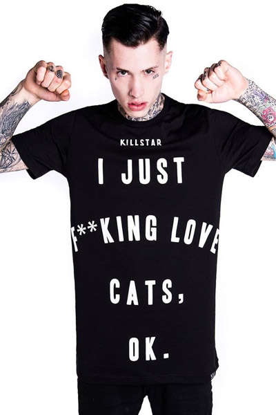 KILL STAR CLOTHING (キルスター・クロージング) Cats T-Shirt [B]