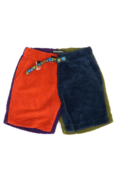 ROLLING CRADLE CRAZY COLOR BOA SHORTS / Red-Navy