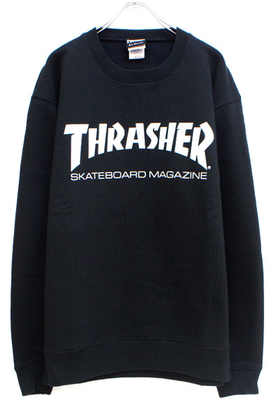 THRASHER TH8401 MAG LOGO SWEAT BLACK/WHITE