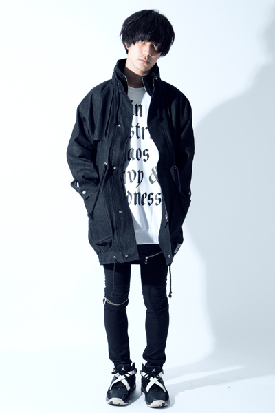 SILLENT FROM ME SHELTER -Stand Collar Coat- BLACK