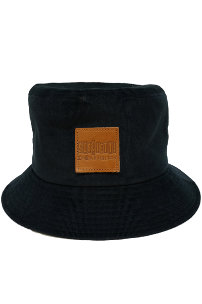 Subciety CORDUROY BUCKET HAT-NOVEL- BLACK