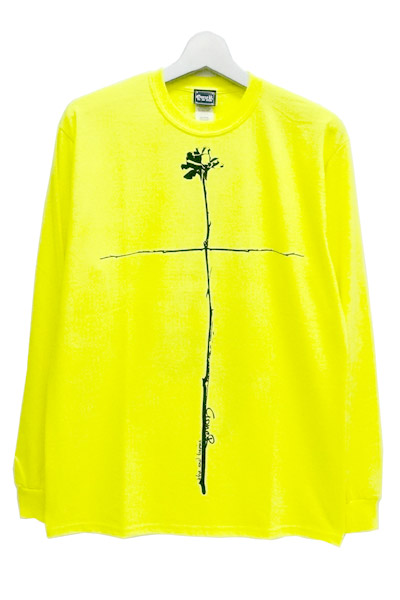 GoneR Rose Cross Long T-Shirts Yellow