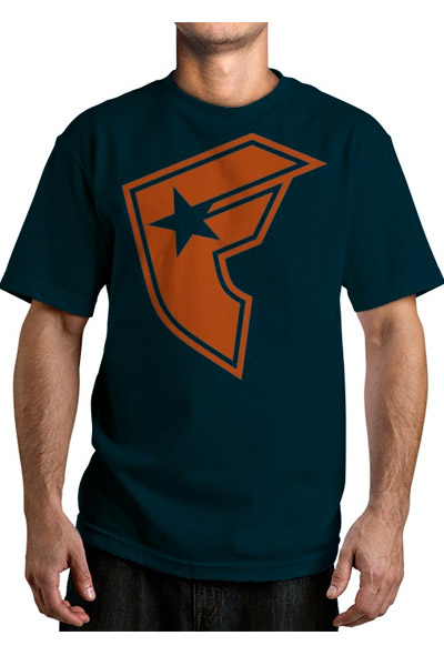 FAMOUS STARS AND STRAPS NEW BOH MENS TEE NAVY
