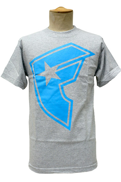 FAMOUS STARS AND STRAPS NEW BOH MENS TEE GRY/BLU