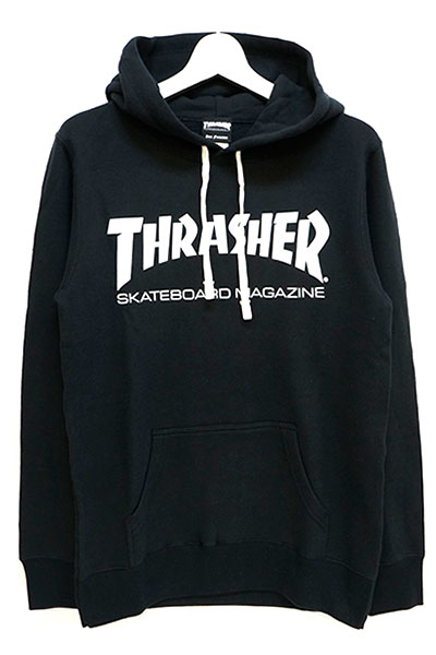 THRASHER TH8501FT MAG FRENCH TERRY HOODIE BLACK