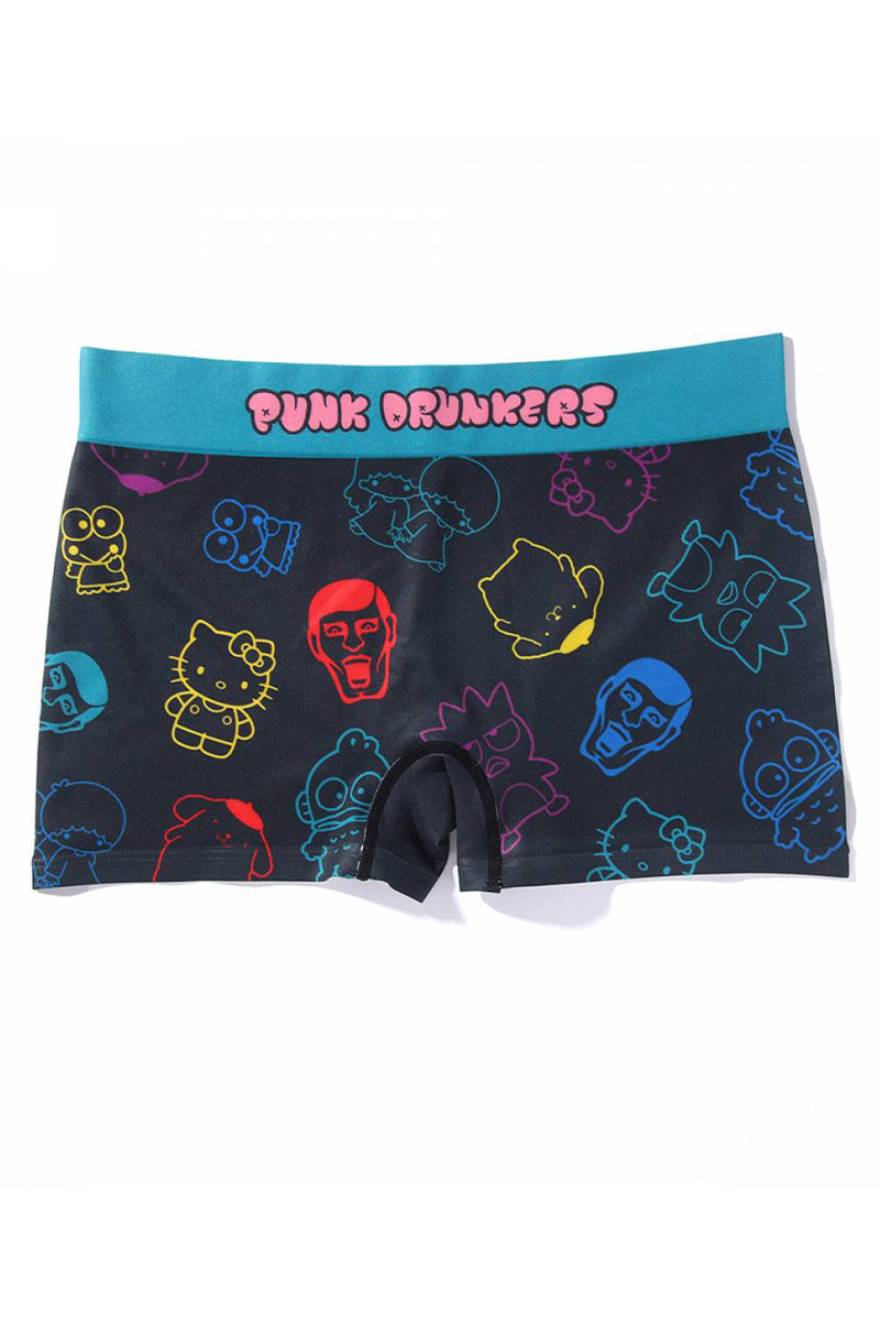 PUNK DRUNKERS(パンクドランカーズ) あいつとサンリオキャラクターズボクサーパンツ - BLACK