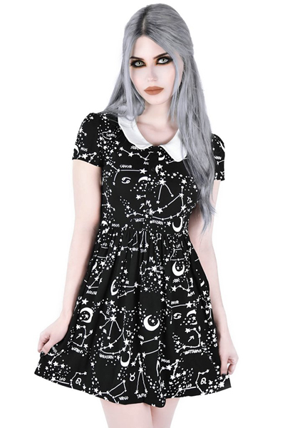 KILL STAR CLOTHING Milky Way Babydoll Dress
