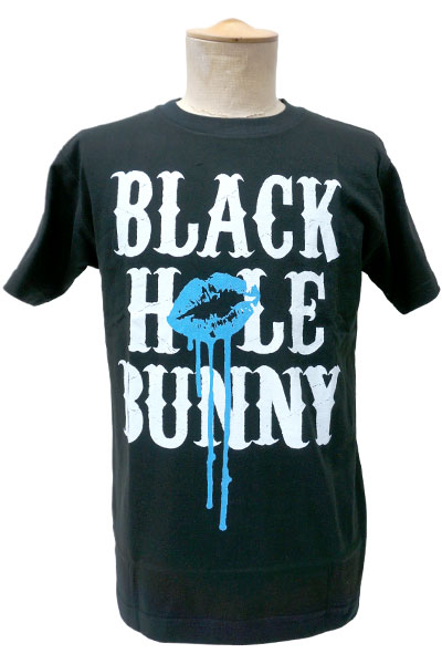 BLACK HOLE BUNNY Tシャツ Lip Logo BLK/BLU
