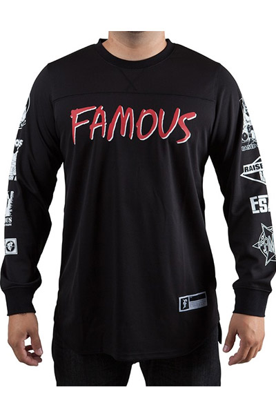 FAMOUS STARS AND STRAPS RAISED ON RAP LS MESH JERS