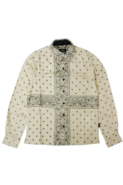 Subciety PAISLEY SHIRTS L/S WHITE