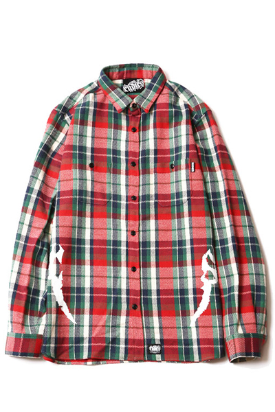 RUDIE'S TUSK CHECK NEL SHIRTS RED MIX
