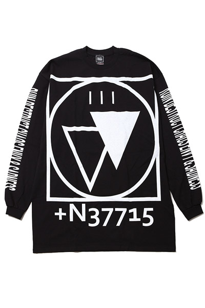 SILLENT FROM ME CRYPTIC -Outsize Long Sleeve-