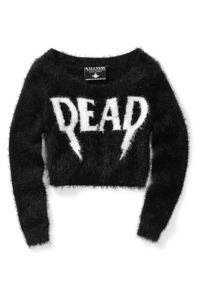 KILL STAR CLOTHING Dropout Dead Crop Sweater