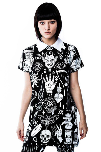 KILL STAR CLOTHING Wicked Collar Top