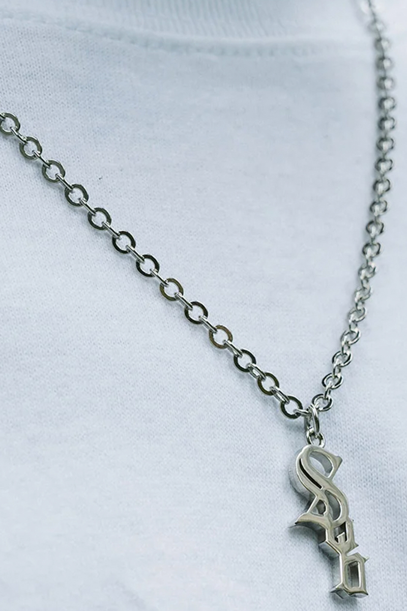 Subciety（サブサエティ）BRASS NECKLACE-CROWD- SILVER