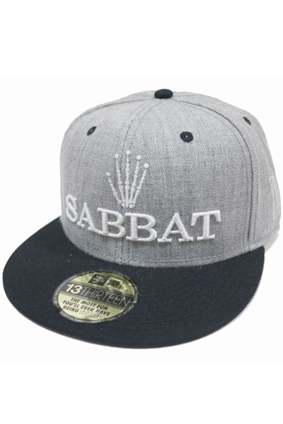 SABBAT13 CROWN SNAPBACK CAP GRY