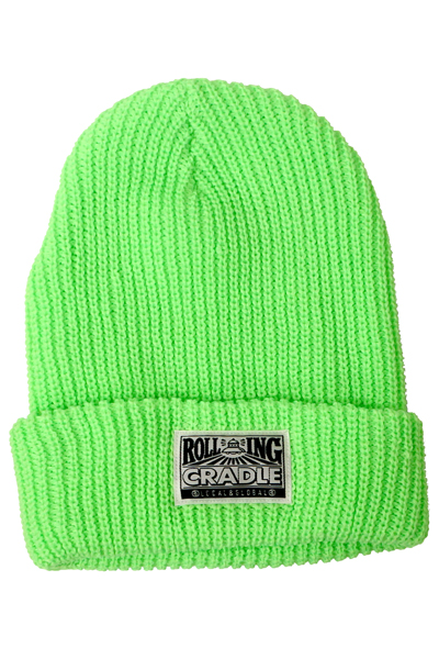 ROLLING CRADLE ROUGHLY KNIT CAP/ Green