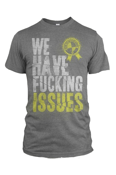 ISSUES Effing Tri-Heather Gray T-SHIRT