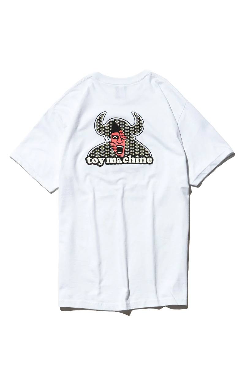 TOY MACHINE×PUNK DRUNKERS SECT FROM AITSU SS TEE - WHITE