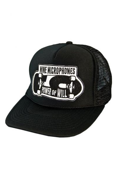 NineMicrophones MESH CAP  Deck-9- BLACK