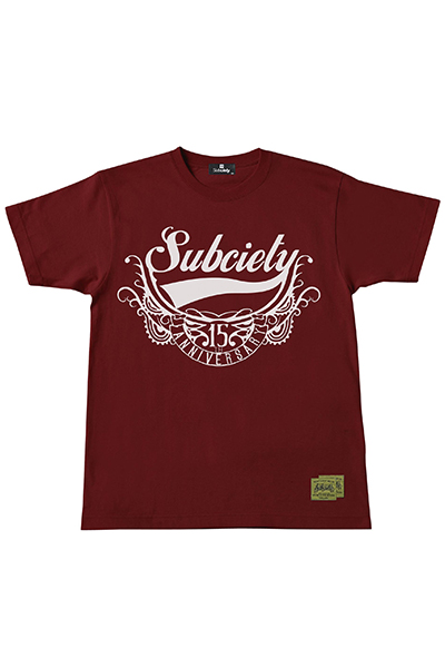 Subciety 15th GLORIOUS S/S - BURGUNDY/WHITE