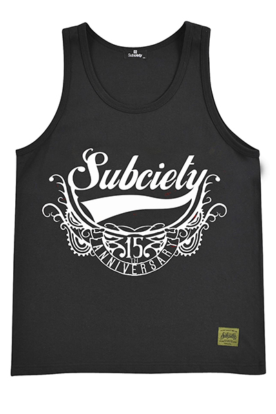 Subciety TANK TOP-15th GLORIOUS- BLACK/WHITE
