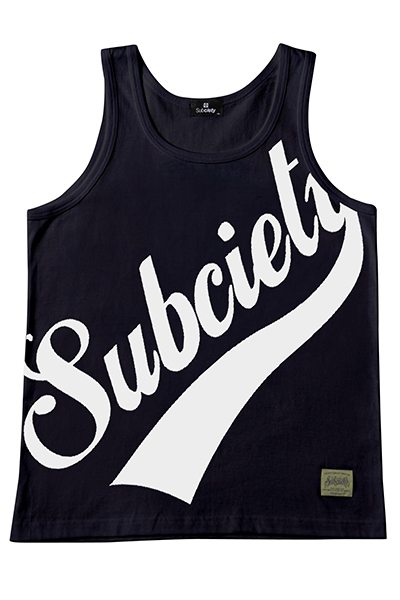 Subciety TANK TOP-LARGE GLORIOUS- - BLACK