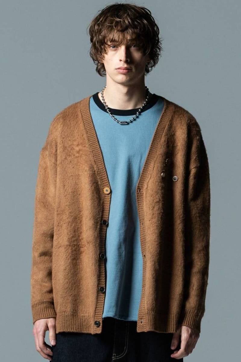 glamb (グラム) Multi Button Cardigan - Brown