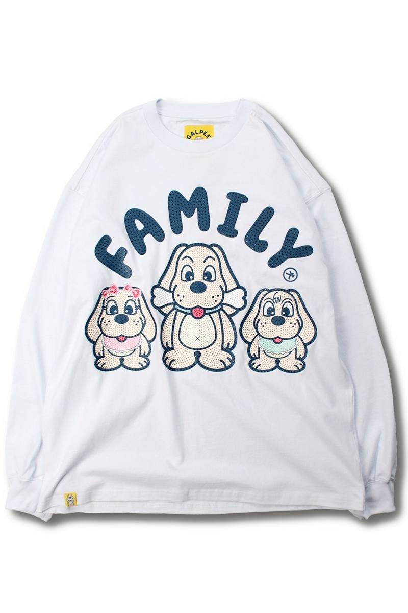 【予約商品】GALFY(ガルフィー)光るGALPEE family ロンTee - White