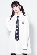 TRAVAS TOKYO【トラヴァストーキョー】ネクタイ付きエンジェルグラフィックシャツ White