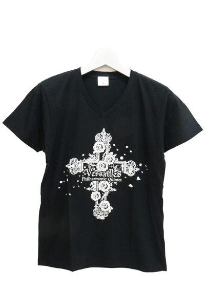 Versailles Chateau de Versailles TシャツA  Black x White