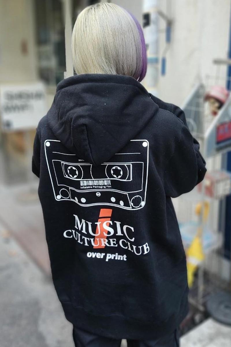 over print (オーバープリント) MCC Hoodie black