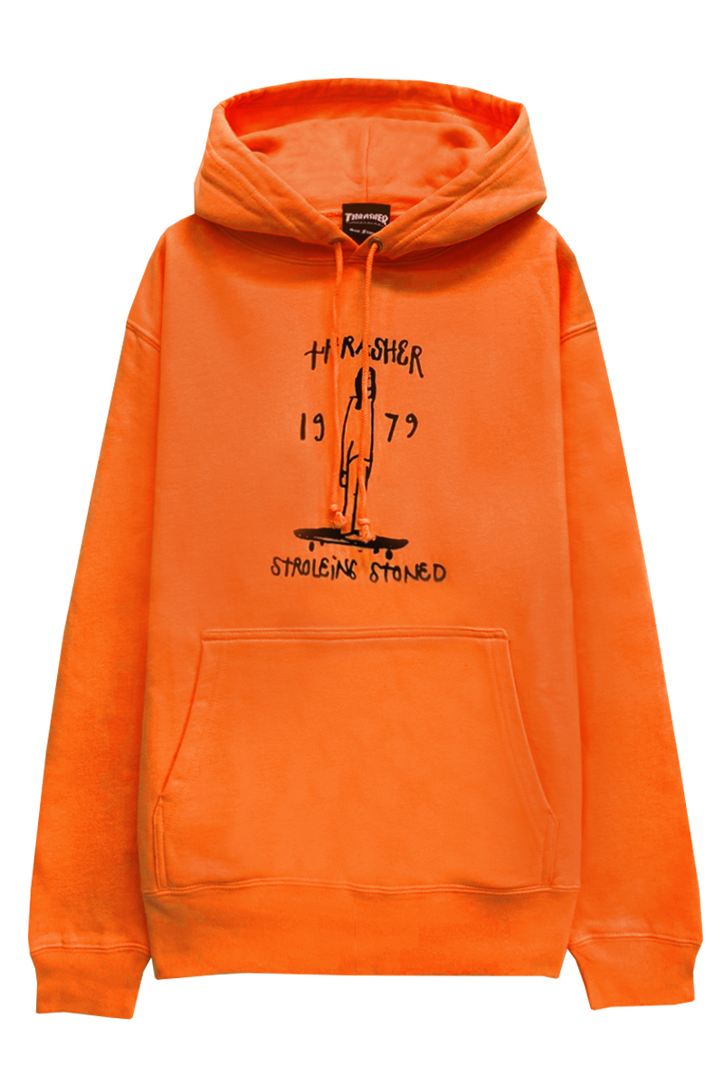 THRASHER (スラッシャー) TH95166VPL GONZ STROLEING HOODIE ORANGE