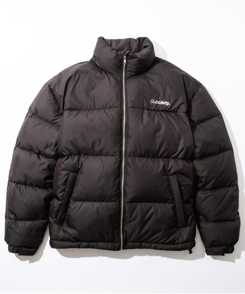 Subciety (サブサエティ) DOWN JKT BLACK / ロックファッション Subciety (サブサエティ) DOWN JKT BLACK / ロックファッション