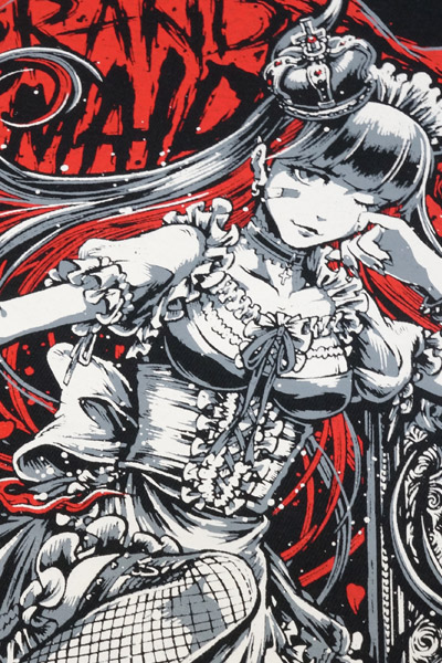 BAND-MAID Brand New MAID Tシャツ KagaMI Design A Red / Gray BAND-MAID Brand New MAID Tシャツ KagaMI Design A Red / Gray