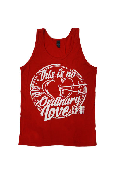 MEMPHIS MAY FIRE Ordinary Love Red Tank Top