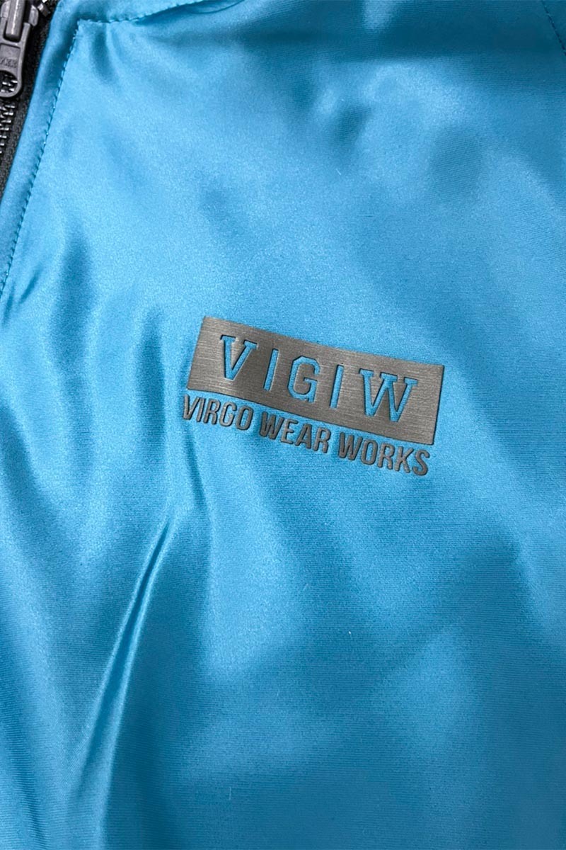 VIRGO COSMIC FLOWER 2FACE JKT L.GRY/AQUA / ロック VIRGO COSMIC FLOWER 2FACE JKT L.GRY/AQUA / ロック
