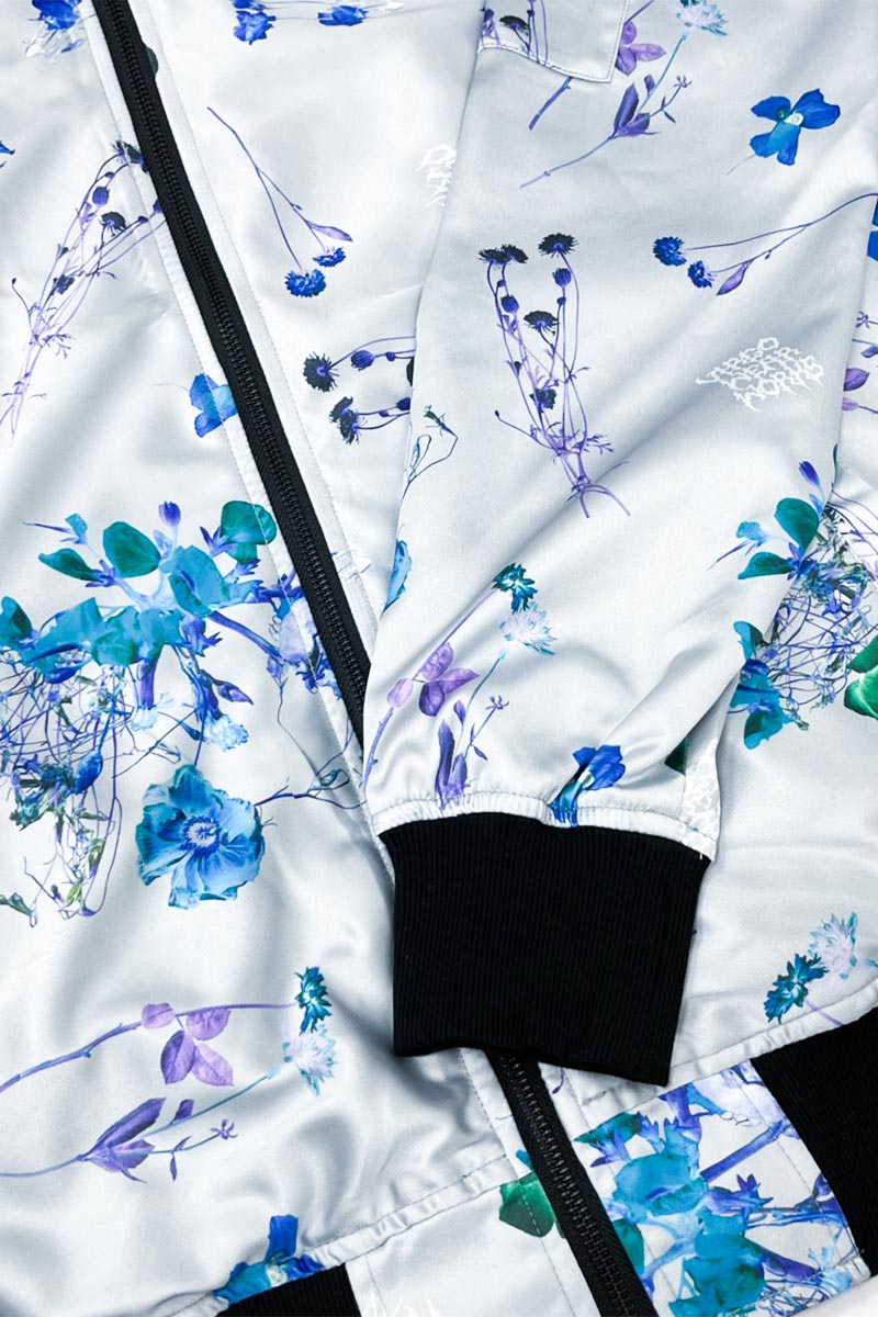 VIRGO COSMIC FLOWER 2FACE JKT L.GRY/AQUA / ロック VIRGO COSMIC FLOWER 2FACE JKT L.GRY/AQUA / ロック