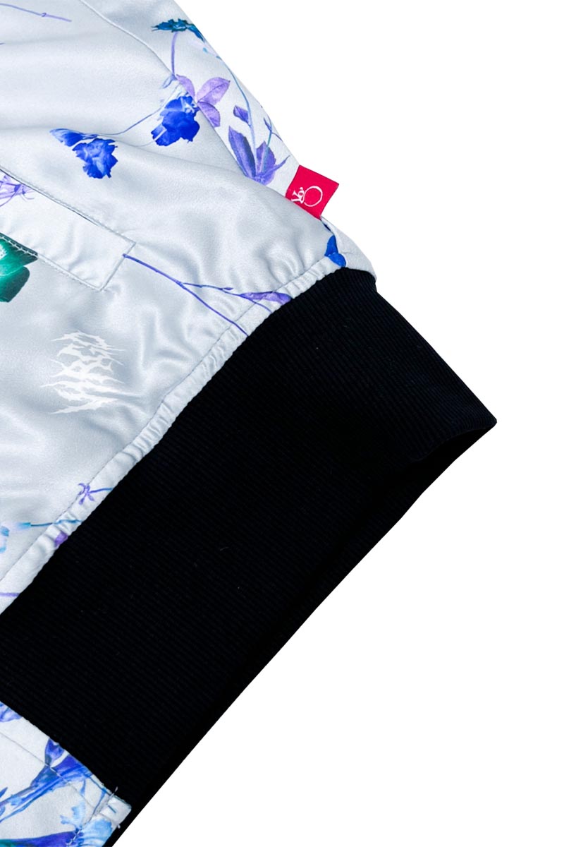 VIRGO COSMIC FLOWER 2FACE JKT L.GRY/AQUA / ロック VIRGO COSMIC FLOWER 2FACE JKT L.GRY/AQUA / ロック