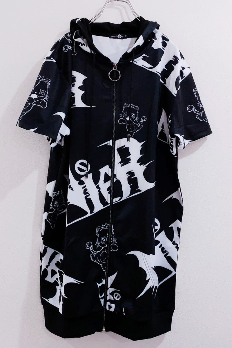 NieR (ニーア) ミケ半袖ZIP PARKA / ロックファッション
