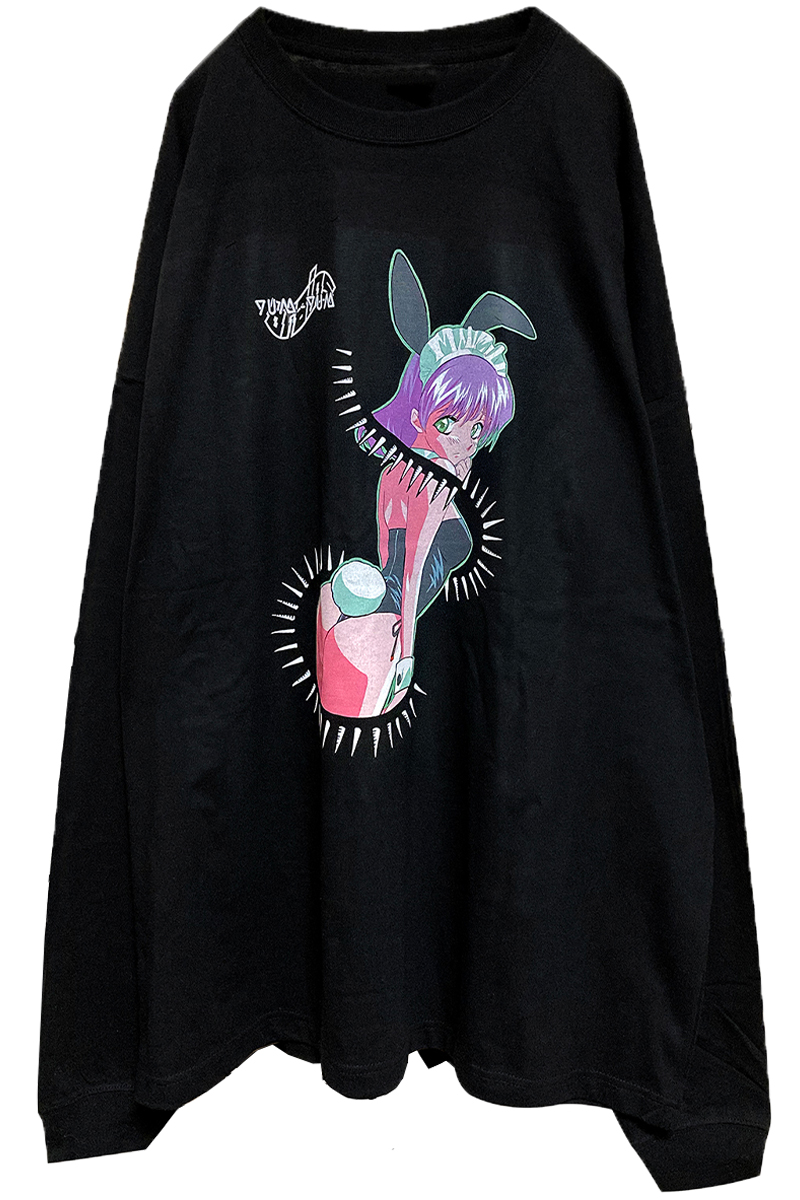CMP LABEL(シーエムピーレーベル) BRAINbunny オーバーサイズL/S Tシャツ(yam-yamBRAINS)