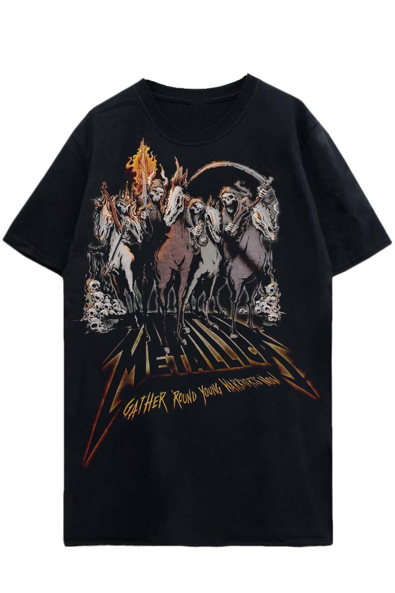 METALLICA UNISEX T-SHIRT: 40TH ANNIVERSARY HORSEMEN