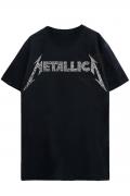 METALLICA UNISEX T-SHIRT: 40TH ANNIVERSARY SONGS LOGO (BACK PRINT)