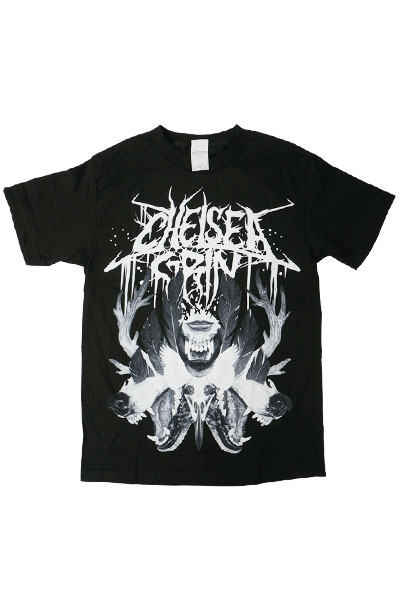 CHELSEA GRIN Wolf Lady Black T-Shirt
