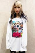 MISHKA GALACTIC GHOULS LS TEE WHITE