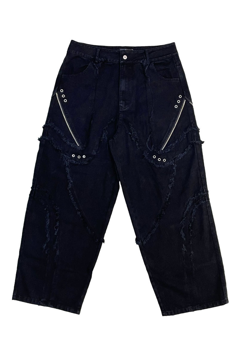 P.N UNDERGROUND(サイコ・ネーション・アンダーグラウンド) カービング・バルーン・パンツ - Black