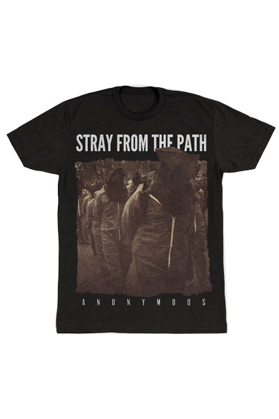 STRAY FROM THE PATH Anonymous Black T-Shirt
