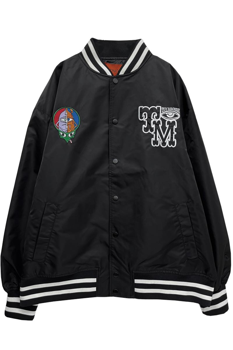 TOY MACHINE TM & EYE STADIUM JACKET BLACK