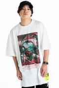 HEDWiNG Creepy-ART Big shilhouette T-shirt White